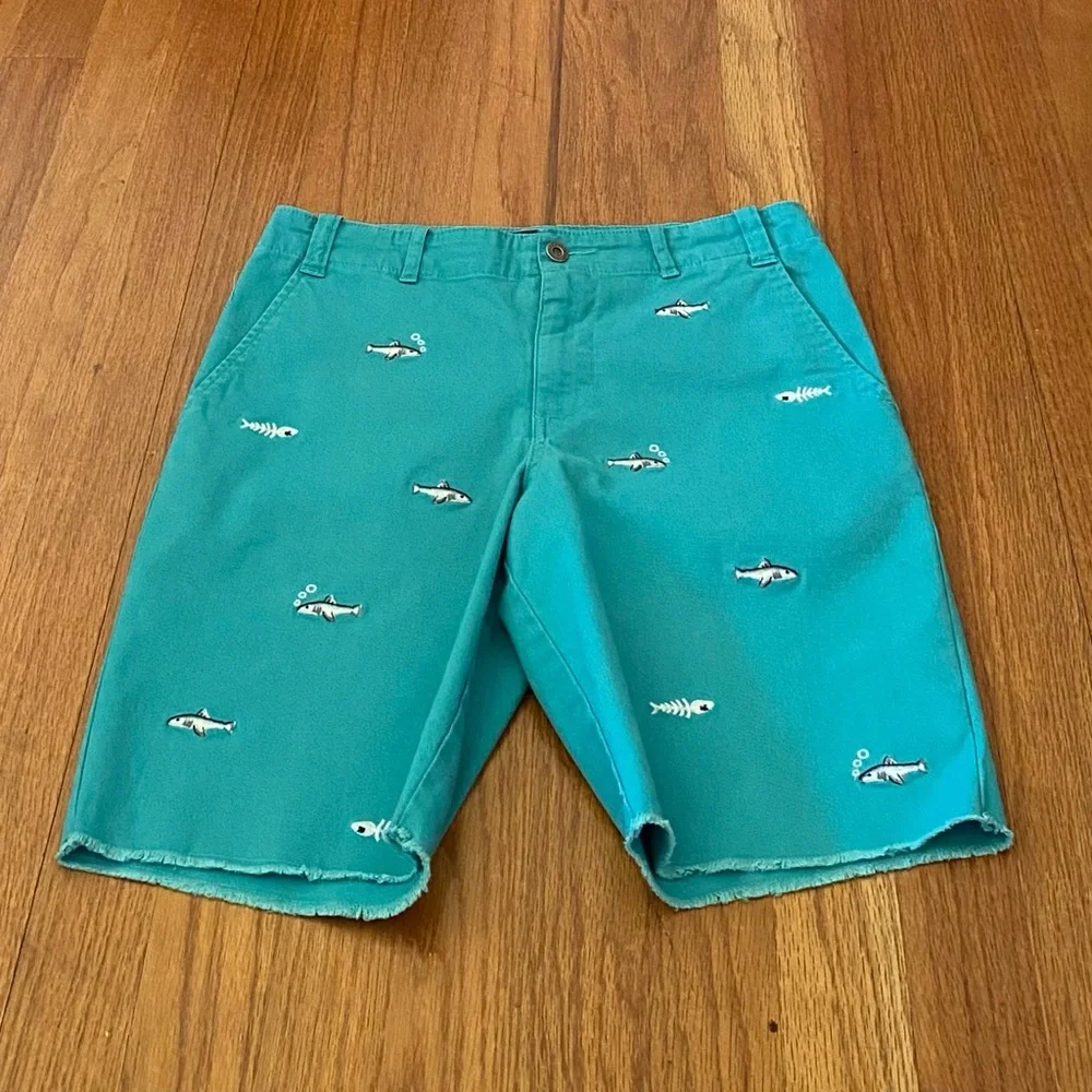 Polo by Ralph Lauren Embroidered Fish and Bones Kids Shorts